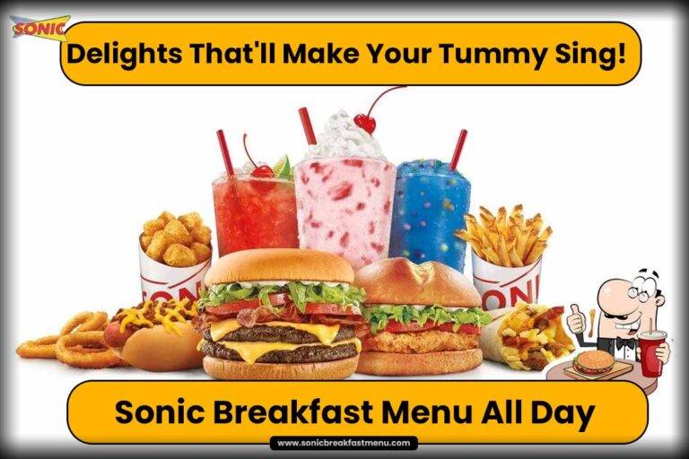 Sonic Breakfast Menu All Day